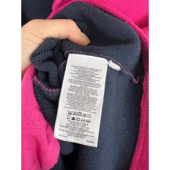 Brooks Brothers Women'se 1/4 Zip Fleece Pullover Sweater Long Sleeve Pink Sz XS - Picture 3 of 5